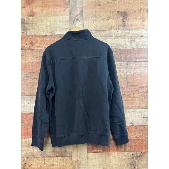 Calvin Klein Black 1/4 Zip Pullover Sweatshirt Size L - Picture 4 of 6
